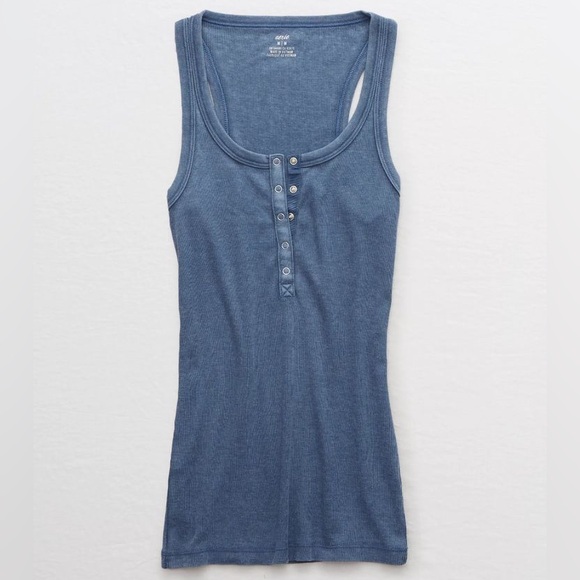 American Eagle Outfitters Tops - American Eagle Outfitters Blue No BS Tank Top